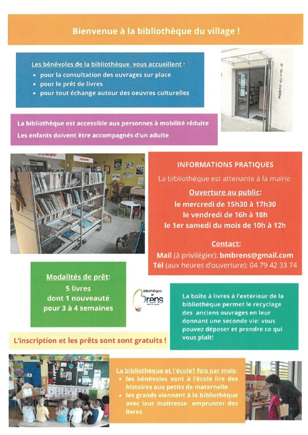 INFOS BIBLIOTHEQUE